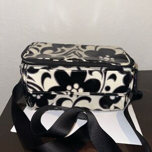 Vera Bradley Floral Black And White Lunch Bag